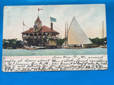 pm FLAG KILLER - RI, Providence - 1911 cancel - EDGEWOOD STATION - D07104