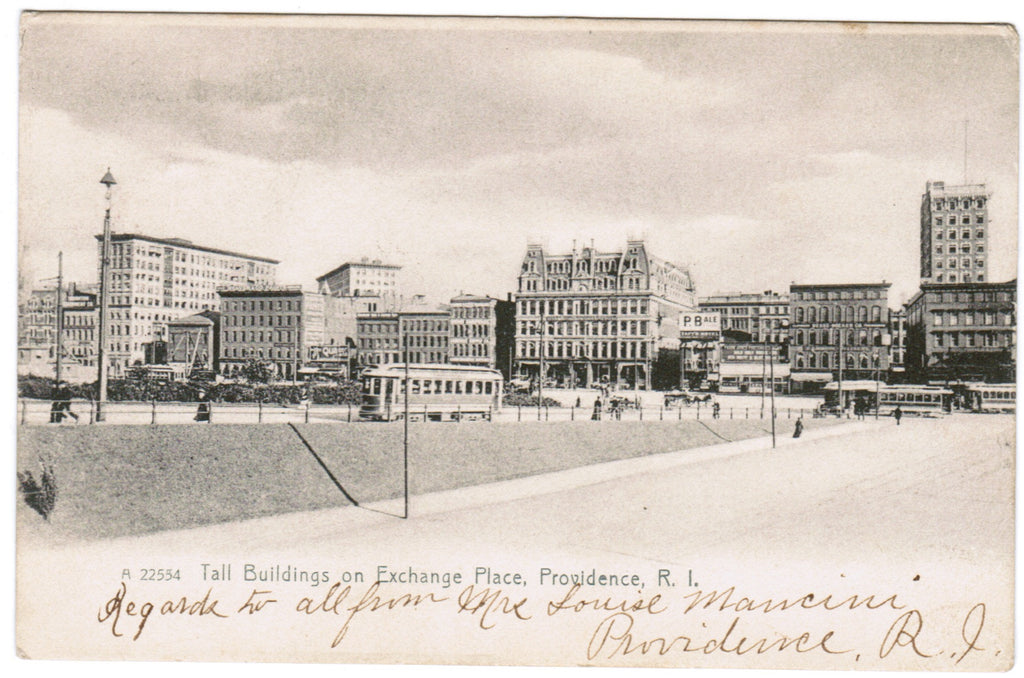 RI, PROVIDENCE - Exchange Place, street scene - A10107