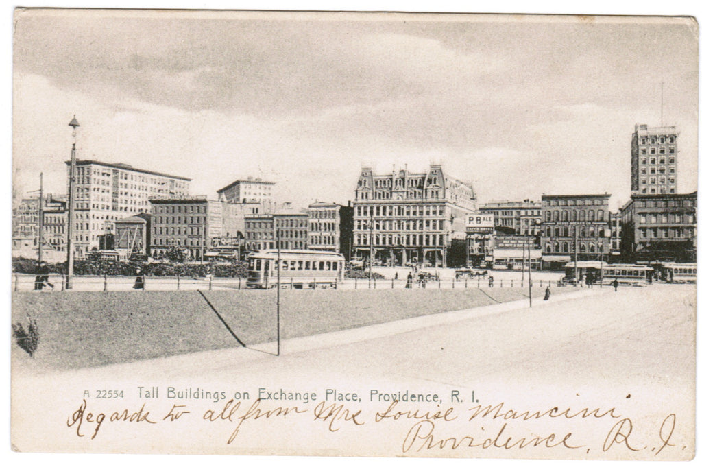 RI, Providence - Exchange Place, street scene - A10107