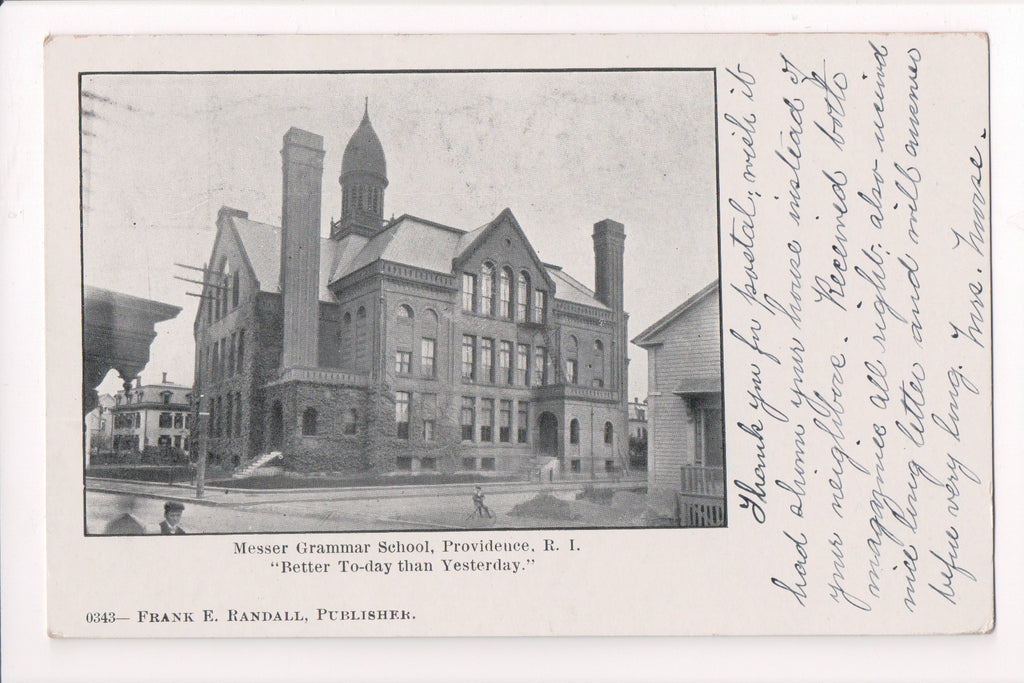 RI, PROVIDENCE - Messer Grammar School - Randall publisher - A12289