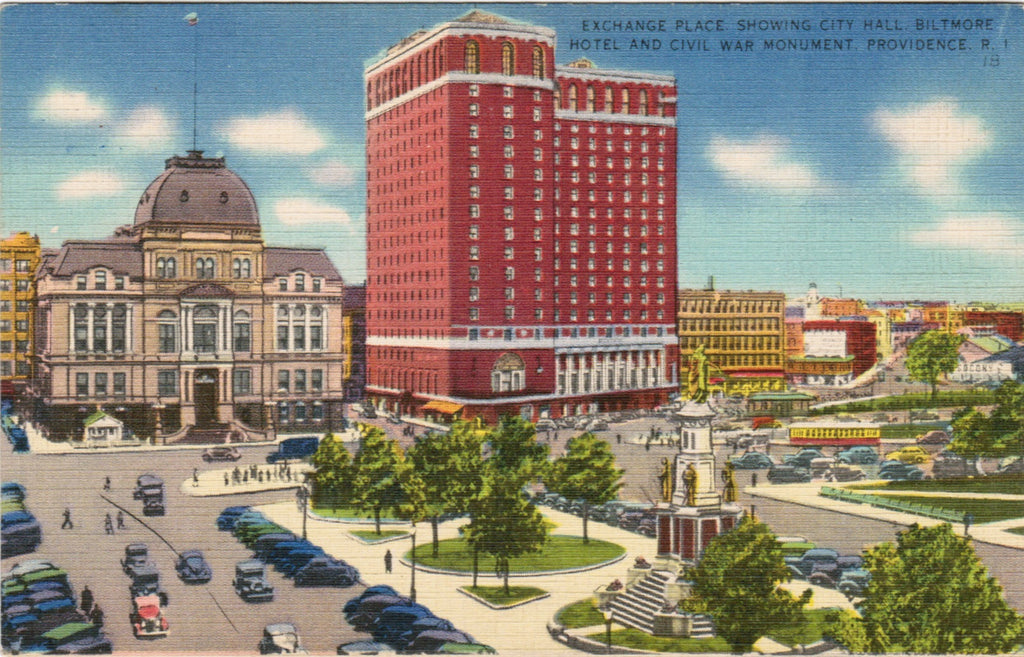 RI, Providence - Exchange Place, Biltmore Hotel etc - C08549