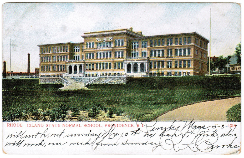 RI, Providence - State Normal School postcard - D05398