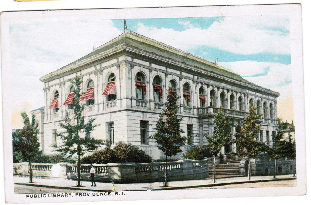 RI, PROVIDENCE - Public Library postcard - E04119