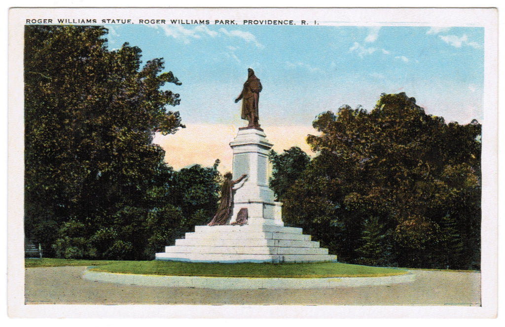 RI, Providence - Roger Williams Park around Statue - J03323