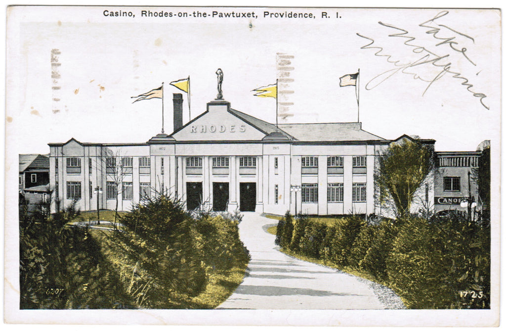 RI, Providence - Casino - Rhodes on the Pawtuxet postcard- JJ0727