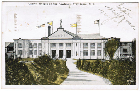 RI, PROVIDENCE - Casino - Rhodes on the Pawtuxet postcard- JJ0727