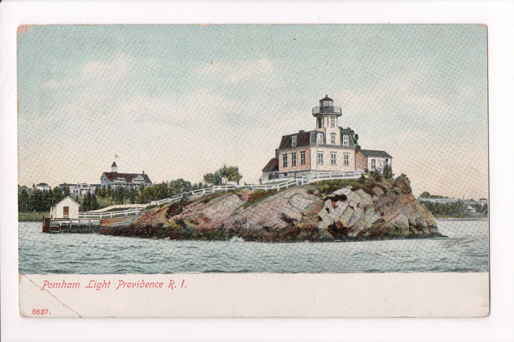 RI, PROVIDENCE - Pomham Light, Lighthouse, Light House - G03358