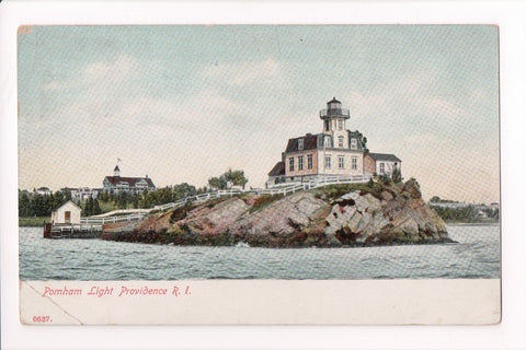 RI, PROVIDENCE - Pomham Light, Lighthouse, Light House - G03358