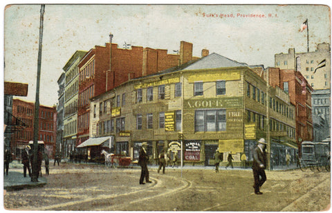 RI, PROVIDENCE - Turks Head low building (original SOLD) w04780