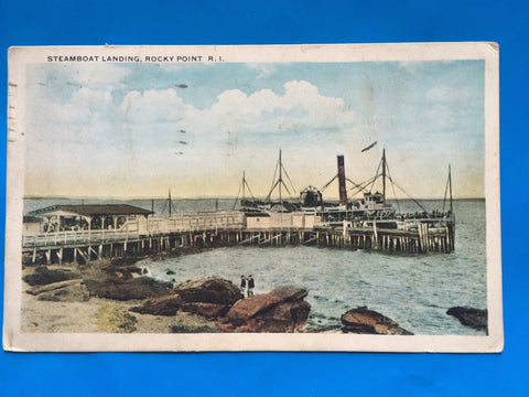 RI, ROCKY POINT - postcard of Steamboat Landing (original SOLD) H15062