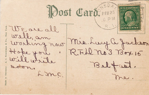 pm DPO - RI, Lonsdale - 1909? cancel - Helbock S/I #1 - A12074