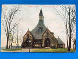 RI, West Londale - Christ Church closeup postcard - A12074