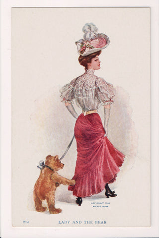 People - Female postcard - Pretty Woman - Archie Dunn - S01015