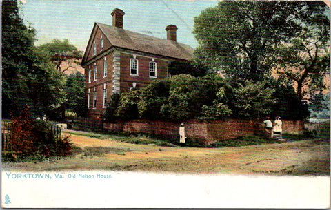 VA, Yorktown - Old Nelson House - few ladies - 1909 Tuck postcard - S01189