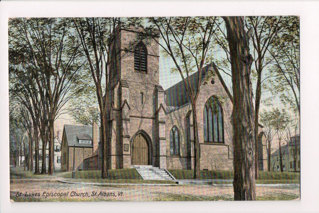 VT, St Albans - St Lukes Episcopal Church - @1908 postcard - S01287