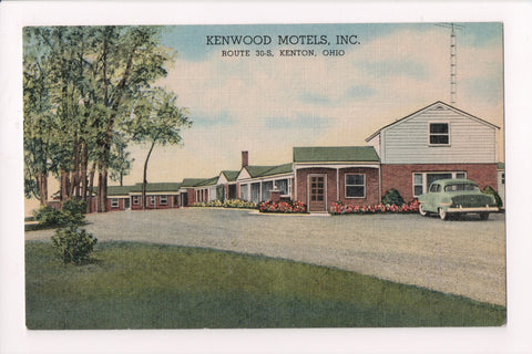 OH, Kenton - KENWOOD MOTELS, ROUTE 3O S - @1955 postcard - S01558