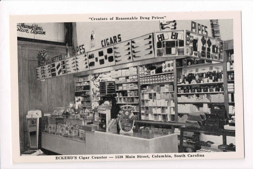SC, COLUMBIA - Eckerds cigar counter, store interior - D17174