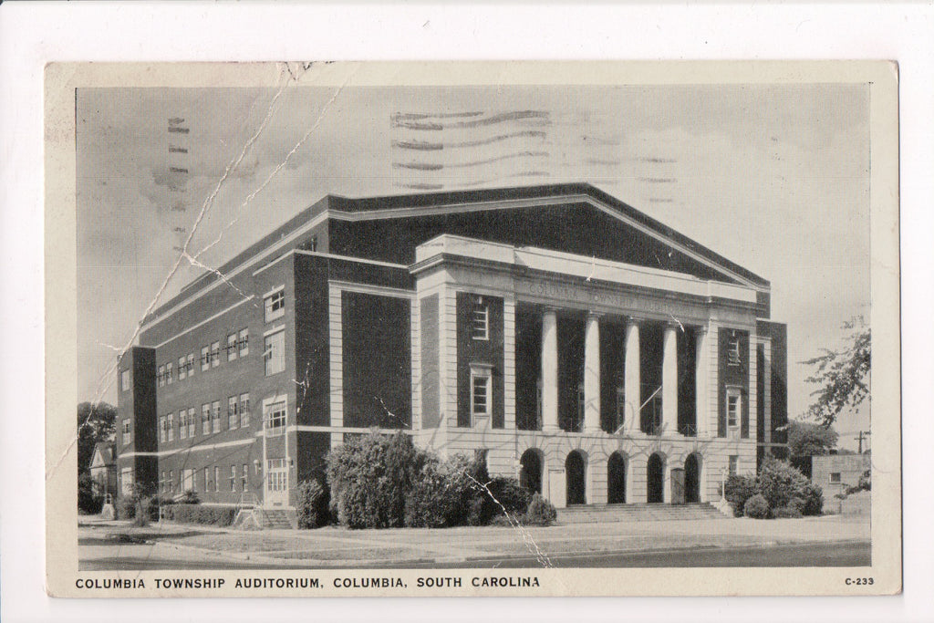 SC, Columbia - Township Auditorium - @1939 - z17011 **DAMAGED / AS IS**