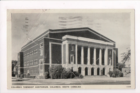 SC, COLUMBIA - Township Auditorium - @1939 - z17011 **DAMAGED / AS IS**