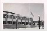 SC, GREENWOOD - County Courthouse - RPPC postcard, flag at half mast - F03229