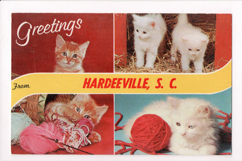 SC, HARDEEVILLE - GREETINGS from Hardeeville, SC - kittens, yarn - 606283