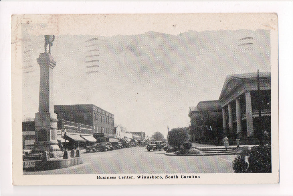 SC, WINNSBORO - Business Center @1941 (original SOLD) B17033