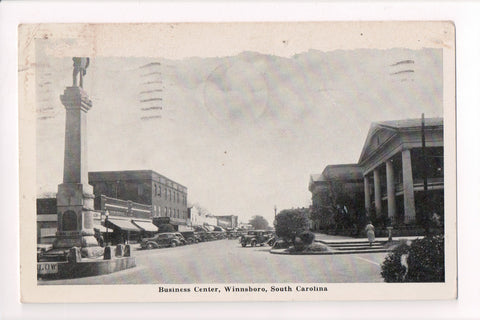 SC, WINNSBORO - Business Center @1941 (original SOLD) B17033