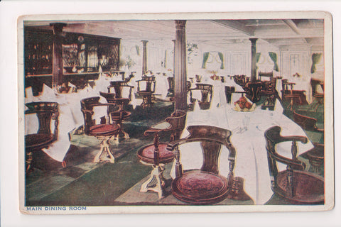 Ship Postcard - SIXAOLA Dining Room (original SOLD) B11438