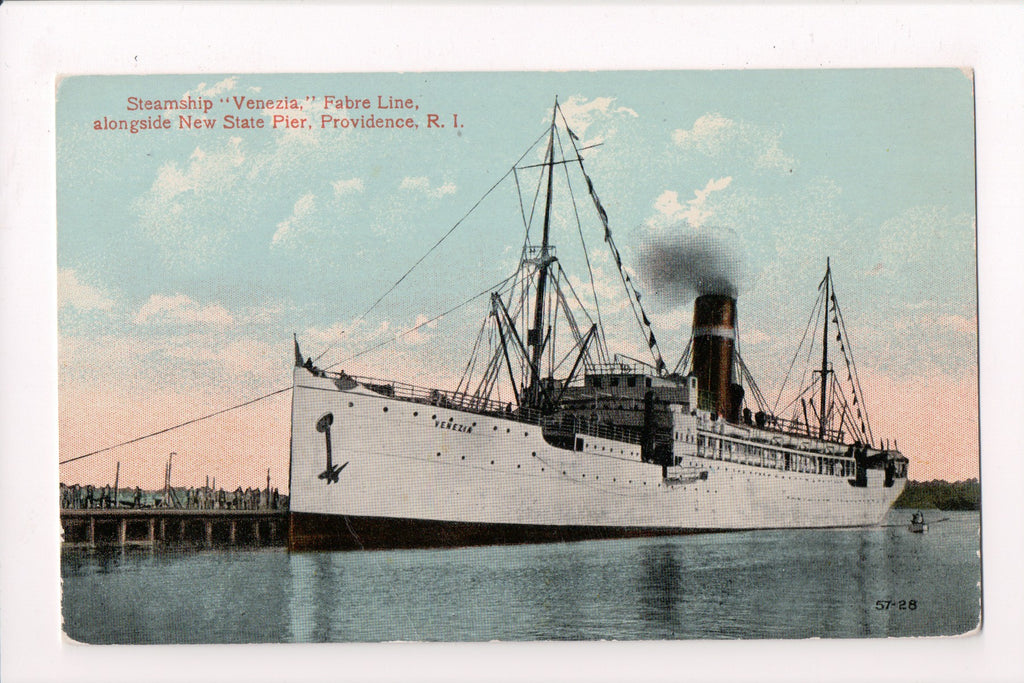 Ship Postcard - VENEZIA - Fabre Line (original SOLD) F17012