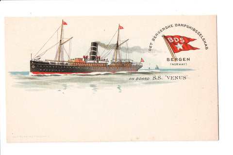 Ship Postcard - VENUS SS (DIGITAL COPY ONLY) - BDS on Flag w/star - F17042