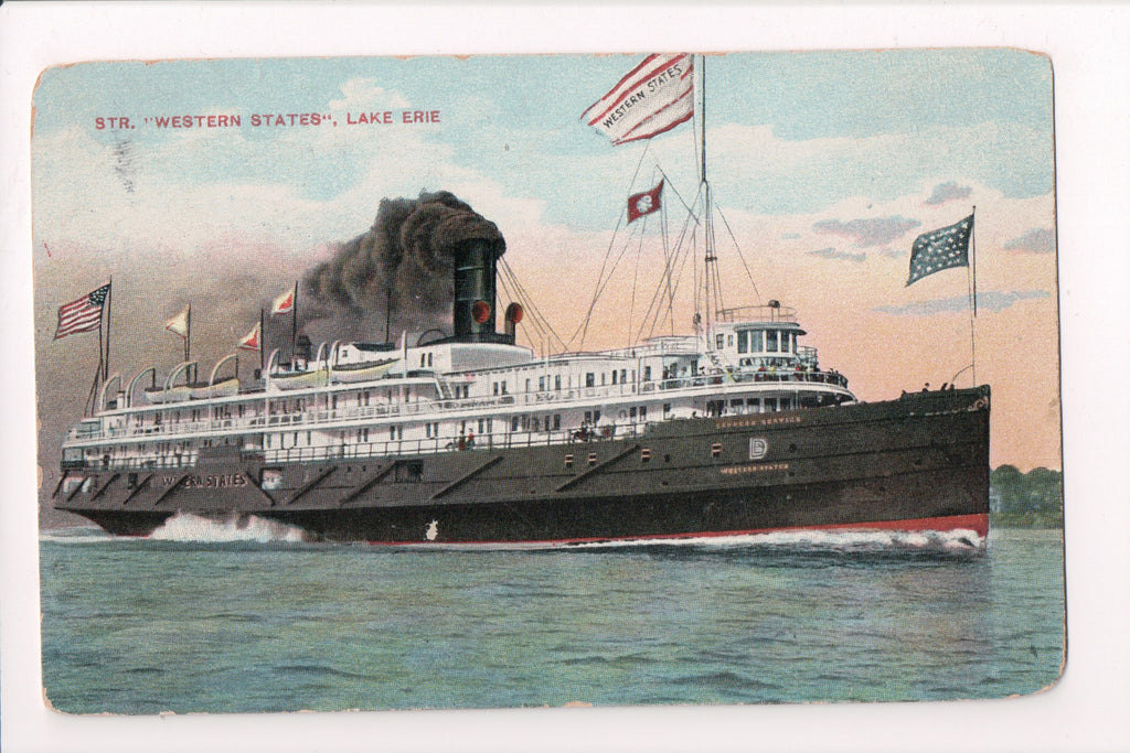 Ship Postcard - WESTERN STATES - @1909 - F17067