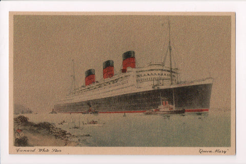 Ship Postcard - QUEEN MARY - different finish - F17079