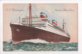 Ship Postcard - WASHINGTON SS, United States Lines (original SOLD) F17104