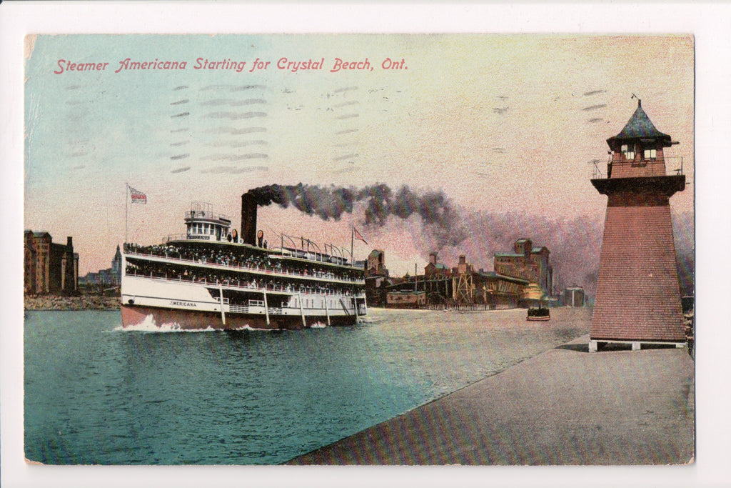 Ship Postcard - AMERICANA @1909 (original SOLD) F17179