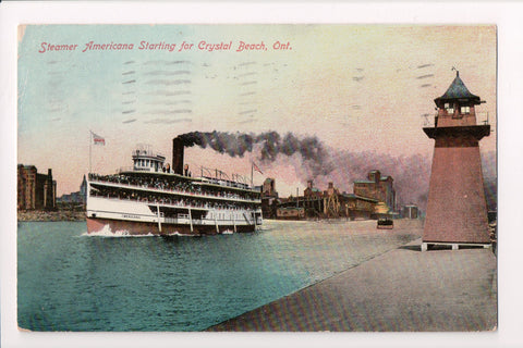 Ship Postcard - AMERICANA @1909 (original SOLD) F17179