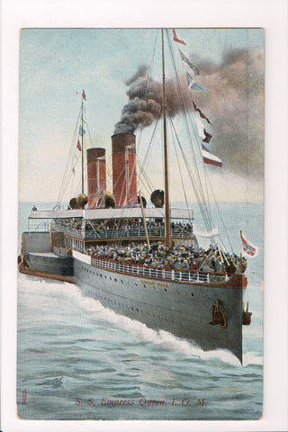 Ship Postcard - EMPRESS QUEEN - SS Empress Queen - IOM (original SOLD) F17181