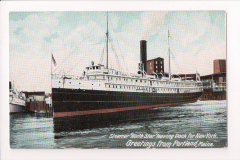 Ship Postcard - NORTH STAR - Steamer - F17182