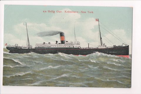 Ship Postcard - HELLIG OLAV - (original SOLD) F17188