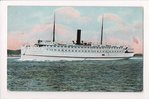Ship Postcard - GOVERNOR DINGLEY - Steamer - F17194