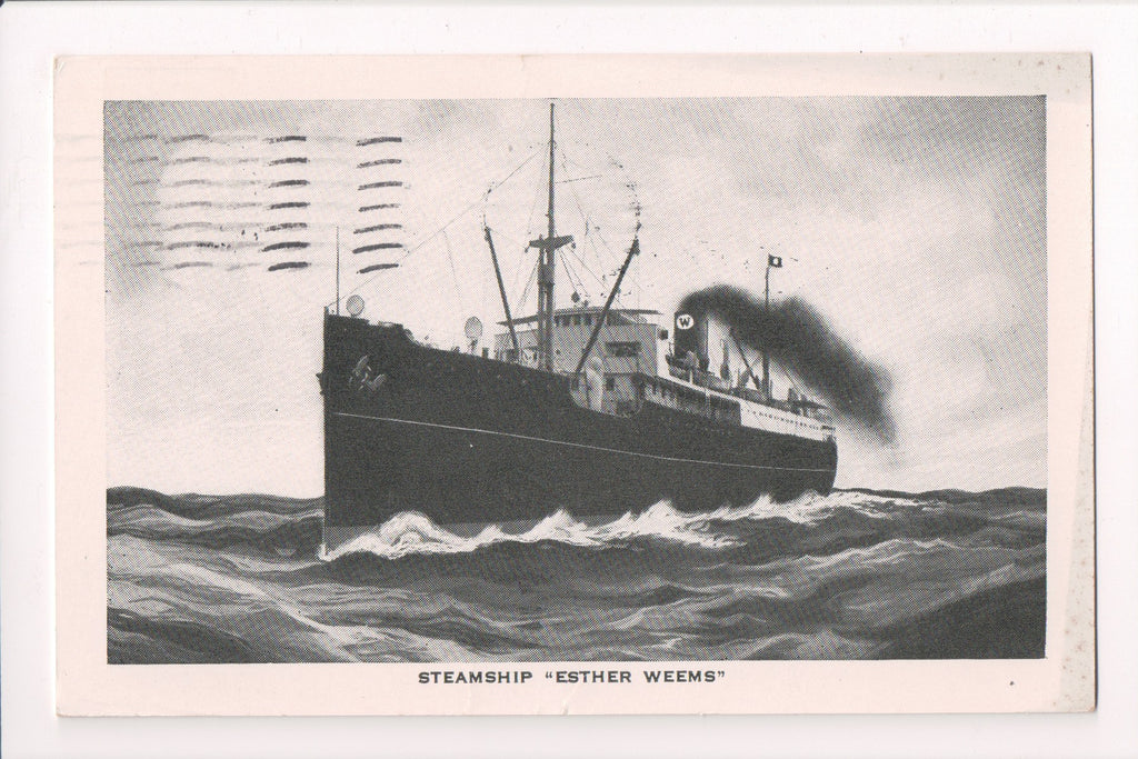 Ship Postcard - ESTHER WEEMS (original SOLD) F17197