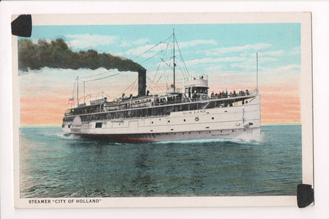 Ship Postcard - CITY OF HOLLAND - G and M Line - F17199