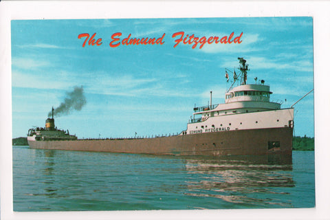 Ship Postcard - EDMUND FITZGERALD (CARD SOLD, digital copy only avail) F17218