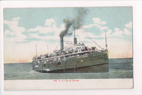 Ship Postcard - CITY OF CHICAGO - SS City of Chicago - F17247