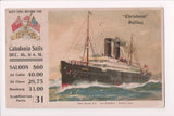 Ship Postcard - CALEDONIA - (original SOLD) F17251