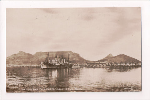 Ship Postcard - UNION CASTLE - Mail Steamer RPPC - F17252