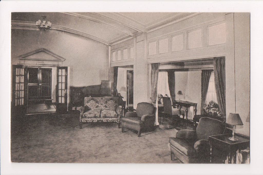 Ship Postcard - EXCAMBION - lounge interior @1932 - F17267