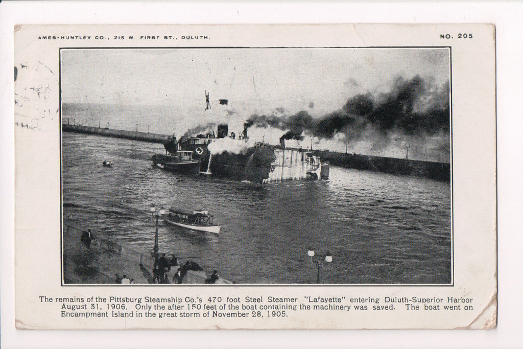 Ship Postcard - LAFAYETTE (original SOLD) - F17373