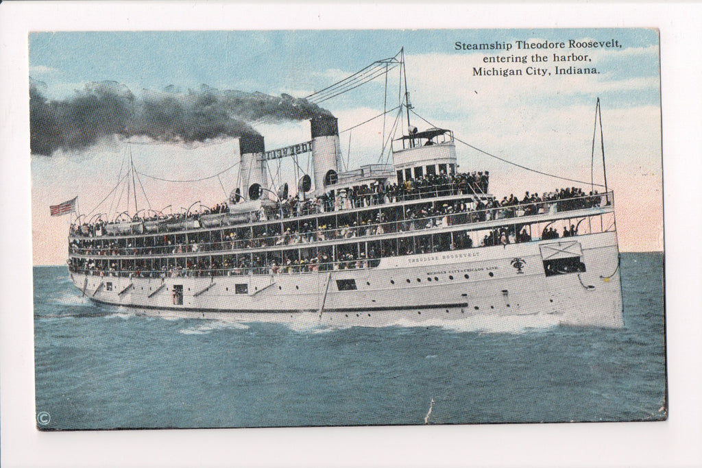 Ship Postcard - THEODORE ROOSEVELT  - steamship - F17377