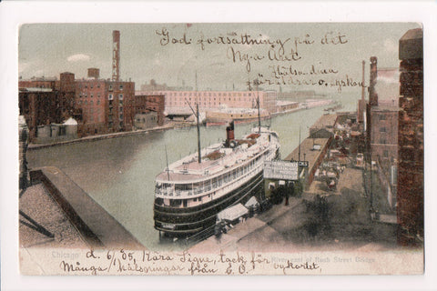 Ship Postcard - CITY OF RACINE - Goodrich Docks - F17464