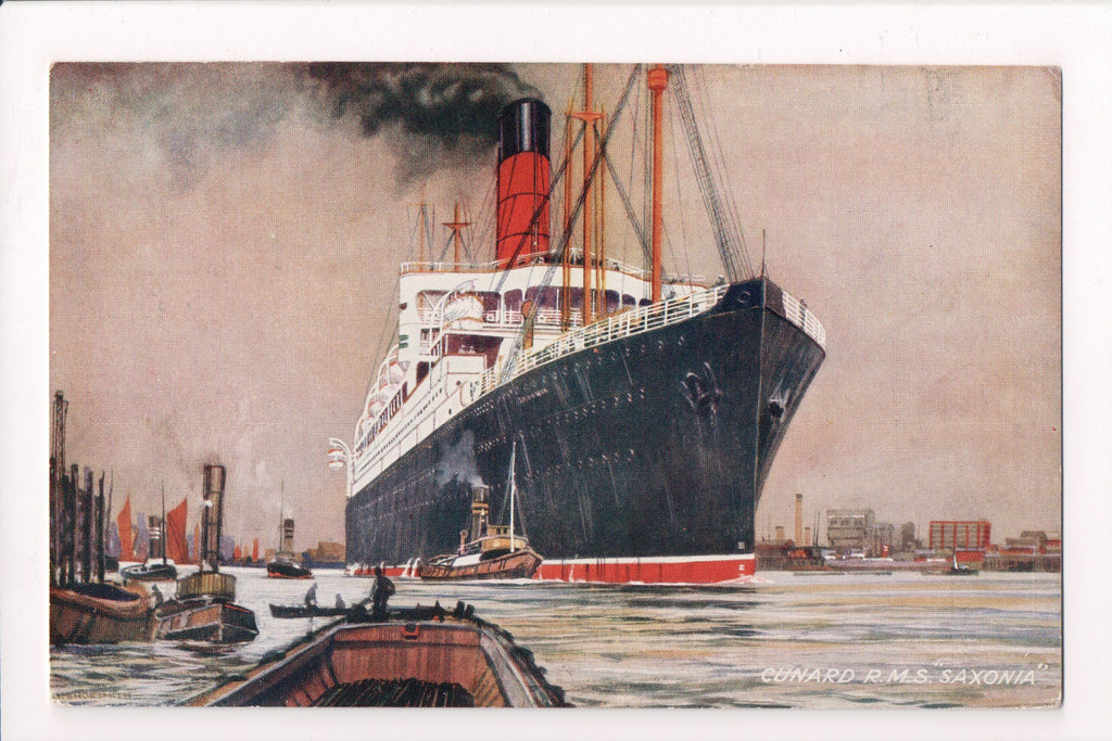 Ship Postcard - SAXONIA RMS - (DIGITAL COPY ONLY) - CR0398